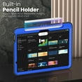 thumbnail image 6 of ELEHOLD Rugged Case with Pencil Holder For iPad Air 11-inch M3 (2025) / M2 (2024), Built-in Kickstand Double-Layer Protection Full-Body Shockproof Cover For Apple iPad Air 11 (2025/2024),Blue, 6 of 8