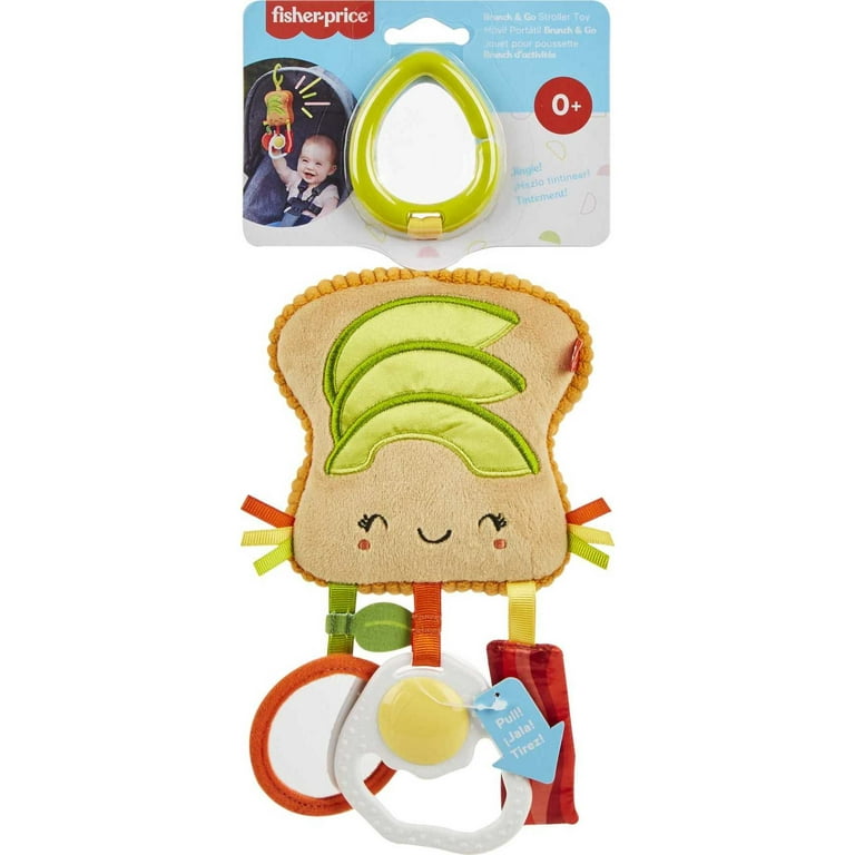 Fisher Price Brunch Go Stroller Toy Clip on Pretend Food Baby Toys for Sensory Play Newborn Walmart