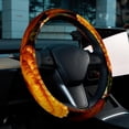 thumbnail image 6 of Thanksgiving Pumpkin Pie 14.5 Inch Printing PVC Leather Auto Accessories Steering Wheel Cover, 6 of 6