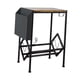 thumbnail image 3 of Soporte para tocadiscos, mesa auxiliar rodante con almacenamiento de vinilo, soporte para discos, mesa para tocadiscos para vinilos para sala de estar L, 3 of 10