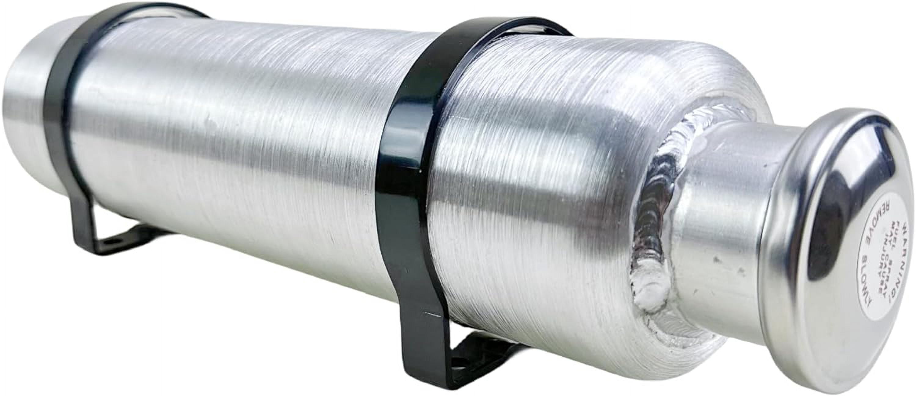 JSD 0.72 Gallons 4x15 Spun Aluminum Vertical Round Gas Tank 1/4 NPT Outlet