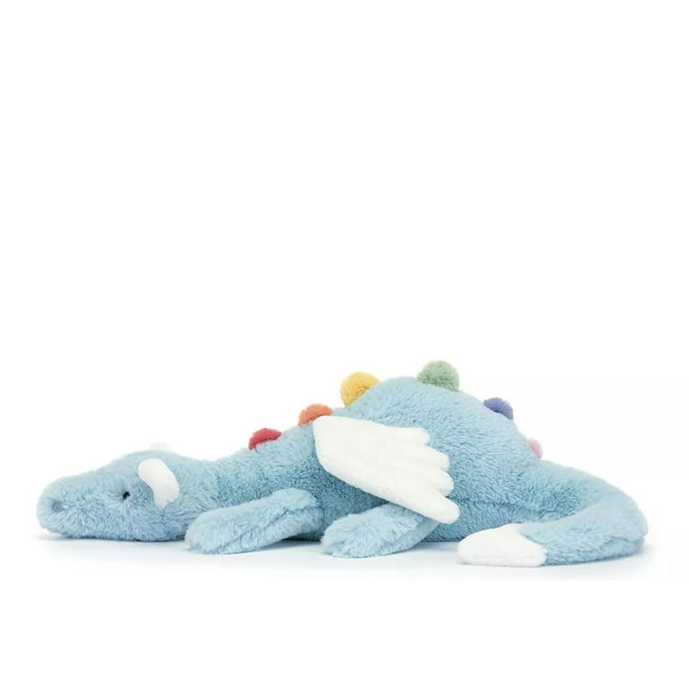 Clearance Jellycat Sky Dragon beautiful rainbow and white wings