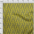 thumbnail image 2 of oneOone Polyester Lycra Fabric Leaves & Floral Block Print Fabric By The Yard 56 Inch Wide, 2 of 5