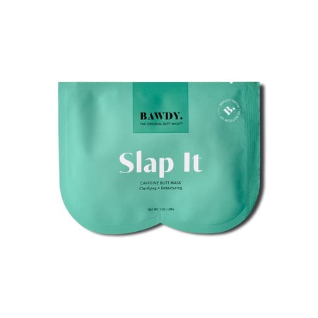 Bawdy Slap It - Caffeine Beauty Butt Mask - Retexturizing + Detoxifying Mask For Your Behind - 2 Sheets One For Each Cheek - Clean Beauty Mask For Your Butt (2 Sheets - Single Use)