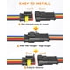 thumbnail image 4 of Conjunto de cables NAOEVO con conectores 16 AWG impermeables de 4 pines, 4 of 7