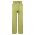 thumbnail image 5 of Bmisegm Casual Pants for Women Drawstring Waist Side Pockets Regular Fit Solid Color Straight Leg Pants Women, 5 of 8