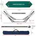 thumbnail image 4 of Tranquillo 600lb Capacity 2 Persons 2 Hammocks Included/Foldable Portable Hammocks with Stand, Tree Straps, Carry Bags for Garden Camping, Peacock, 4 of 8
