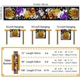 thumbnail image 3 of Qucyy Halloween Table Runner Pumpkin Black Cat Halloween Table Runners 72 Inches Long Happy Halloween Boo Ghost Theme Decor for Kitchen Dining Table Home Party Decorations Halloween 13\, 3 of 5