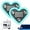 Lake Blue*2pcs, variant on Solar Heart-Shaped Ambient Light, Solar Powered Wireless LED Heart Shape C Pillar Neon Light, 2026 New Car LED Ambient Lights, Ip65 Waterproofs