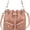 Pink, variant on Sunyuer Mini Drawstring Bucket Bag for Women, Vintage PU Leather Crossbody Purse, Fashion Small Handbag with Detachable Strap, Casual Shoulder Bag for Daily Shopping Travel