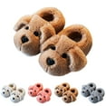 thumbnail image 4 of DHFJKG Toddler Kids Winter Fuzzy Closed-Back Slippers Cute Dog Shape Warm Cartoon Character Critter Cozy House Slippers, 4 of 4