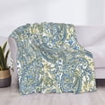thumbnail image 4 of Throw Blanket for Couch, Blue Green Paisley Super Soft Fuzzy Comfy Warm Throw Blanket, Cuteness Lightweight Cozy Plush Flannel Blanket & Throws for Sofa and Bed All Season, 4 of 5