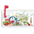 thumbnail image 4 of Floral Blooms Bicycle Fence Decoration Mailbox Cover with Magnetic Strip Spring Daisy Flower Mailbox Wraps Post Letter Box Cover Standard Size 21" X 18" for Garden Outdoor Yard Decor, 4 of 6