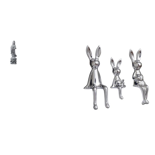 Estatua De Conejo Guan Yin, Adorno De Piedra Coleccionable, Decoración Budista De Feng Shui Chino, Para Interiores, Pasillos, Dormitorios, Chimeneas, Escritorios, Figuras Familiares,