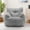 Grey, variant on YSICK Small Bean Bag Chair for Adults and Kids,Memory Foam Bean Bag Sofa with Armrests & Pockets,Beanbag Lounge Lazy Floor Sofa for Living Room, Bedroom,Dark Blue