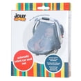 thumbnail image 2 of Filet Solarsafe pour siège d’auto pour bébé Jolly Jumper | Housse en maille grise avec protection de 85 % contre les UVB et 82 % contre les UVA | Moustiquaire respirante avec attaches réglables, 2 of 4