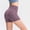 Purple, variant on Endives Women's Yoga Short Leopard Print Biker Shorts High Waist Yoga Workout Running Gym Short