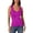 A1#-Hot Pink, variant on Women Ribbed Basic Tank Top - Low Round Neck Sleeveless Vest, Stretchy Form Fitting Tee(Grey-M)