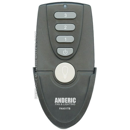 Anderic Fan51t Black For Harbor Breeze P N Fan51tb Ceiling Fan Remote Control New