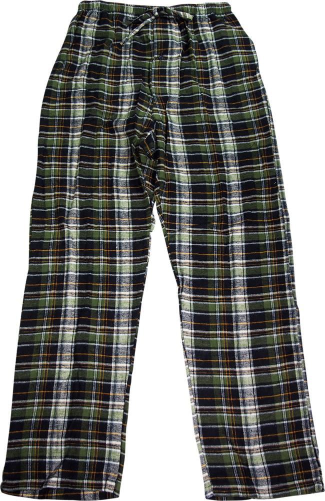 Hanes Mens Ultimate Cotton Flannel Sleep Lounge Pajama Plaid Pants ...