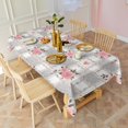 thumbnail image 6 of Pioneer Flower Floral Print Pattern Rectangle Tablecloth 60"x102",Waterproof Polyester Rectangle Table Cloth, Wipeable Spillproof Polyester Tablecloth for Dining, Camping, Indoor and Outdoor, 6 of 6