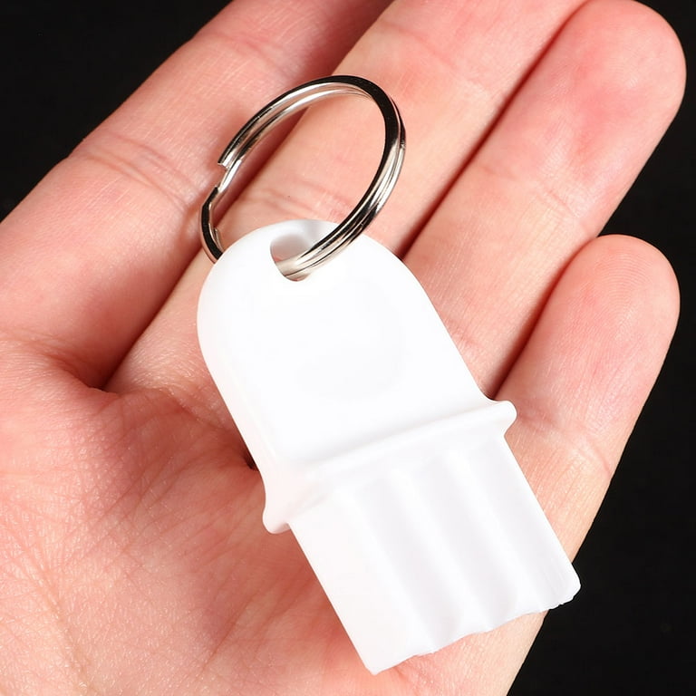 LEORX 1 Set Toilet Paper Dispenser Key for Adults in White Plastic
