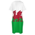 thumbnail image 4 of Welsh flag of Wales Loose Pocket Dress evening dress women loose women"s dress dresses for woman, 4 of 6