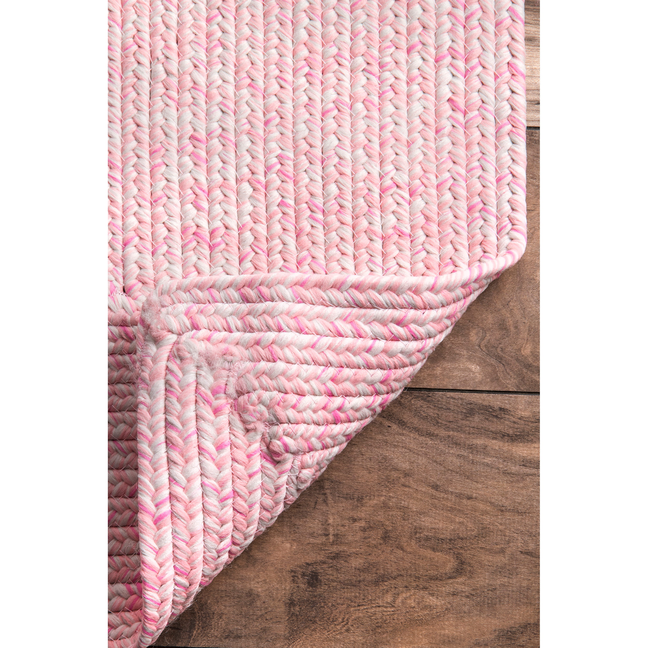 Pink nuLOOM Wynn Braided Indoor/Outdoor Accent Rug 2' x 3' 