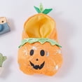 thumbnail image 4 of Aoznliie Dog Clothes, Halloween Pumpkin Furry Outfit for Small Dogs, 9.8x15.7 inch Soft Pet Costume for Party, Orange, 4 of 7