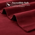 thumbnail image 5 of Superior Solid Flannel Cotton Sheet Set, Twin, Burgundy, 5 of 10