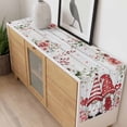 thumbnail image 4 of Pink Valentine's Day Table Runner - 70 Inch Long, Kitchen Dining Table Runner Dresser Scarves, Romance Roses Leaves Gnomes Wooden Farmhouse Decor for Coffee Tables Wedding Party Banquet, 4 of 8