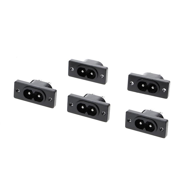 5 unidades de enchufe de entrada de terminal Iec320 C8 2 CA 250V 2.5a Feliz Sencillez