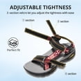 thumbnail image 4 of OutPro Women's Hiking Sandals Adjustable Comfort Sandals Breathable Casual Flat Sandals Summer Trekking Shoes, 4 of 10