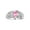 Pink Ice, variant on Men's Rings Sterling Silver Rings Classic Designer Style 8X6MM Oval Gemstone & Diamond Ring Pink Ice October Birthstone Rings For Men Size 10