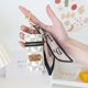 thumbnail image 1 of Lindo tipo de cubo de la moda simple lápiz labial bolso femenino pequeña llave colgante pañuelo de seda pequeña bolsa Xishao Billeteras, 1 of 3