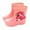 Pink, variant on MJTBGFSWG Rain Boots Toddler Girlclassic Children Rainboots Rubber Children Water Shoes Rain Boots Kids Baby Cartoon Shoes