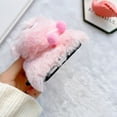 thumbnail image 2 of Decase Fluffy Furry Cute Case Compatible with Samsung Galaxy A13 5G, 3D Cartoon Furry Plush Case Design with Diamond , Soft Flexible Silicone Case Cover for Samsung Galaxy A13 5G, Pink, 2 of 7