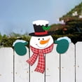 thumbnail image 3 of Del Hogar Navidad Temática Santa Muñeco De Nieve Jardín Cerca Adorno Adorno Vacaciones Decoración Colgante Regalo Methold HA041705-02, 3 of 6