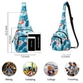 thumbnail image 3 of Small Sling Bag for Women Crossbody Backpack Hiking Travel Daypack Chest Bag Lightweight Shoulder Bag, 3 of 7