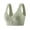 Green, variant on No Underwire Bras for Women Front Button Closure Bras Plus Size Bralettes Comfy Breathable Bra