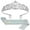 Rose Gold, variant on Yoyauz Women's Birthday Crown & Belt Queen Crystal Crown Rhinestone Hair Band Set Happy Party Decoration Accessories Girls Princess Gift Set