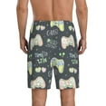 thumbnail image 3 of Gaeub Gamers Printed Men's Short Pajama Pants, Lightweight Lounge & Sleep Bottoms Keep You Cool - 3X-Large, 3 of 9
