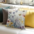 thumbnail image 3 of BANET Throw Pillows Case Seasonal Floral Square Decor Cushion Covers for Sofa White, 3 of 5