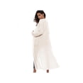 thumbnail image 3 of Women's Full Long Length Cardigan Open Front Knitted Sweater Coat Outwear Jacket, 3 of 3