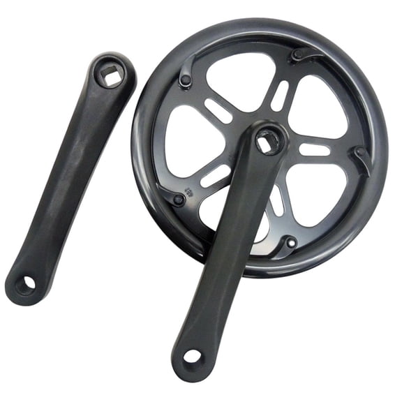 Bicycle Single Speed Crankset 48T Folding Electric Bicycle Crank Set Aluminum Alloy 152Mm Electroplating Plastic Cover Bike Part