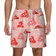 thumbnail image 2 of Goofa Cute Mushroom1 Printed Men's Swim Trunks Board Shorts Quick Dry Mens Swimming Trunks with Compression Liner,Breathable Fit Hawaii Beach Shorts-X-Large, 2 of 9