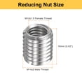 thumbnail image 2 of Uxcell 6pcs Thread Repair Inserts M14 x 2 Male to M10 x 1.5 Female Thread 16mm Long Stainless Steel Reducing Nuts Metric Self Tapping Sleeves, 2 of 7