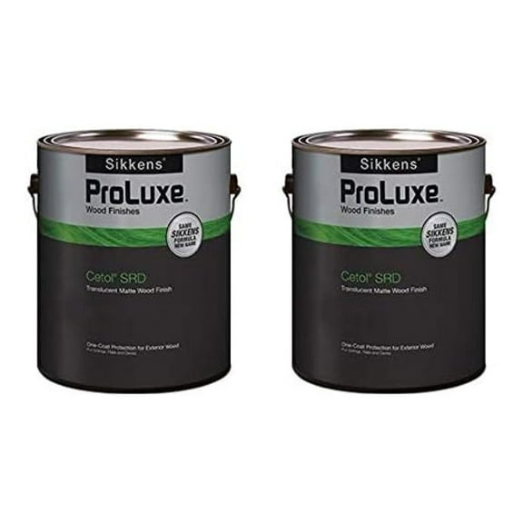 Sikkens Proluxe SRD 078 Natural 2 Gallon Pack - Interior/Exterior Wood Stain & Sealer - Durable, Water-Based Finish - Two 1 Gallon Cans
