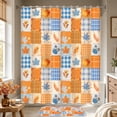 thumbnail image 3 of FRAMICS Thanksgiving Plaid Pumpkin Shower Curtain Sets with Rugs, 16-Piece Fall Leaves Bathroom Sets with Hooks, Waterproof Fabric Orange Blue Bathroom Decor Set, 3 of 10