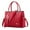 Red, variant on Satchel Purses for Women Trendy Vegan Leather Shoulder Bag Top-handle Handbags Zipper Cross Body Bags